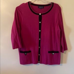 Women’s button up sweater.